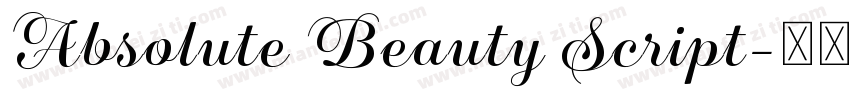 Absolute Beauty Script字体转换